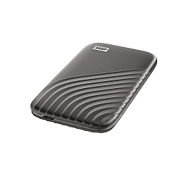 External SSD WESTERN DIGITAL My Passport 1TB USB-C Write speed 1000 MBytes/sec Read speed 1050 MBytes/sec WDBAGF0010BGY-WESN