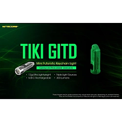 FLASHLIGHT T SERIES 300 LUMENS/TIKI GITD NITECORE