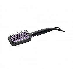 Philips StyleCare Essential Heated straightening brush BHH880/00 Warranty 24 month(s) Ceramic heating system Temperature (min) 170 °C Temperature (max) 200 °C Number of heating levels 2 Black