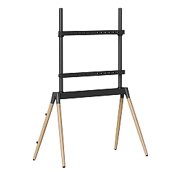 TV SET ACC FLOOR STAND 55-86/BLK/WOOD TVS-86F-01-BK GEMBIRD