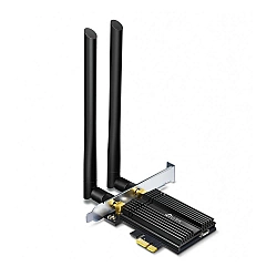 Dual Band TP-LINK Archer Wi-Fi 6 Bluetooth 5.0 PCIe Adapter TX50E 2.4GHz/5GHz Antenna type 2xExternal