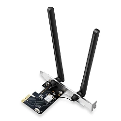 TP-LINK AXE5400 Tri-Band Wi-Fi 6E Bluetooth PCI Express Adapter 2402 Mbps at 6 GHz + 2402 Mbps at 5 GHz + 574 Mbps at 2.4 GHz