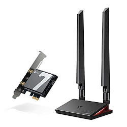 TP-Link Archer TBE550E WiFi 7 Bluetooth 5.4 Adapter BE9300 Triband, PCI Express, 2x Externe Antenne