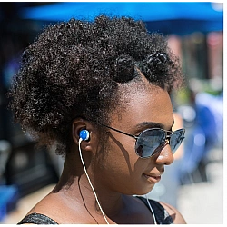 PLUG B, Headphones, in ear, Music, Blue, 1.2 m, Wired