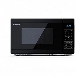 Sharp YC-MS02E-B Mikrowelle Arbeitsplatte Solo-Mikrowelle 20 l 800 W Schwarz (YC-MS02E-B)