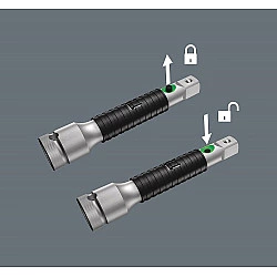 Wera 05003531001 ratchet wrench spare part 1/4 square sockets with ball lock
