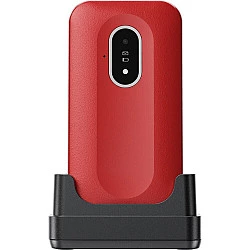 Doro Leva L20 4G, Großtastenklapphandy, rot-weiß (380581)