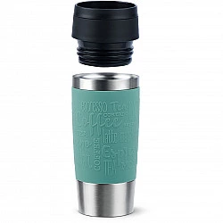 TRAVEL MUG Classic thermo mug petrol stainless steel 0.36 litres