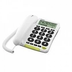 DORO PhoneEasy 312cs - Telefon mit Schnur mit Rufnummernanzeige - weiß