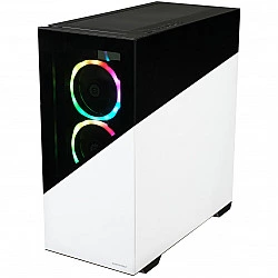 Enermax K8 - Midi Tower - PC - Schwarz/Weiß - ATX - micro ATX - Mini-ITX - SPCC - Gehärtetes Glas - Gaming (ECA-EK8-WW-ARGB)