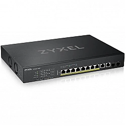 ZYXEL XS1930-12HP, 8-PORT MULTI-GIGABIT SMART MANAGED POE 375WATT 802.3BT SWITCH, 2X 10GBE, 2 SFP+ UPLINK, HYBRID MODE, STANDALONE OR NEBULAFLEX CLOUD