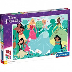 Supercolor Maxi - Disney Princess, Puzzle 104 Teile
