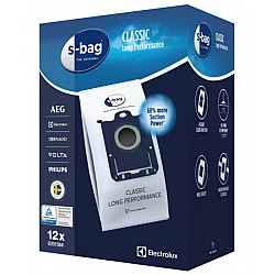 Electrolux Classic Long Performance Vacuum Cleaner Bags E201SM s-bag White