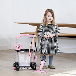 Hetty Cleaning Trolley, Kinderhaushaltsgerät rosa