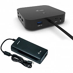 USB-C Dual Display Docking Station Power Delivery 100 W + Universal Charger 112 W
