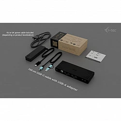 Universal Docking Station Dual 4K Display Power Delivery 85W + i-tec USB-C Charger 100W
