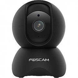 Foscam X5 Überwachungskamera Schwarz 5MP (2592x1944), WLAN, Schwenken/Neigen, 8m Nachtsicht, Personenerkennung