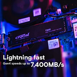 Vidinis SSD diskas Crucial CT4000T500SSD3 4TB M.2 PCIe 4.0 NVMe