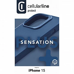 Cellularline Sensation+ - iPhone 15 - Cover - Apple - iPhone 15 - 15,5 cm (6.1) - Blau (SENSPLUSIPH15B)