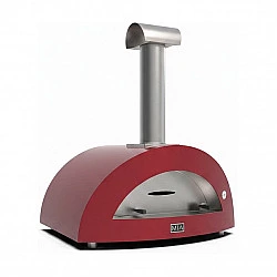 Alfa Forni Moderno 5 Pizze Holz Antik Rot