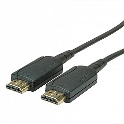 VALUE - HDMI mit Ethernetkabel - HDMI (M) bis HDMI (M) - 50 m - abgeschirmt - Schwarz - 4K Unterstützung, aktiv
