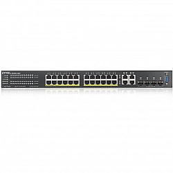 Zyxel GS2220-28HP-EU0101F network switch Managed L2 Gigabit Ethernet (10/100/1000) Power over Ethernet (PoE) Black