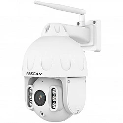 Foscam SD8P WLAN Überwachungskamera Weiß 8MP (3840x2160), Dualband-WLAN, Schwenk- und Neigefunktion, 4x optischer Zoom (SD8P-W)