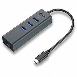 USB-C Metal 3 Port HUB with Gigabit Ethernet Adapter