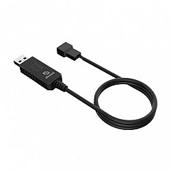 Akasa 5V zu 12V DC Step-Up Voltage Konverter Kabel - USB 3-Pin & 4-Pin (AK-CBFA10-60BK)