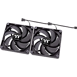 Turime | Thermaltake CT120 - Gehäuselüfter - 120 mm - Schwarz (Packung mit 2) | ITwork sandėlyje!
