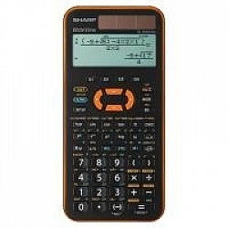 Sharp WriteView EL-W531XG - Wissenschaftlicher Taschenrechner - 10 Stellen + 2 Exponenten - Solarpanel, Batterie - orange (ELW531XG-YR)