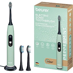 SC 50 Peppermint Green Planet, Elektrische Zahnbürste (hellgrün, incl. 2 Bürstenköpfe)