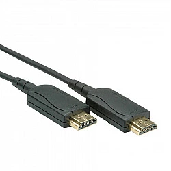 VALUE - HDMI mit Ethernetkabel - HDMI (M) bis HDMI (M) - 50 m - abgeschirmt - Schwarz - 4K Unterstützung, aktiv