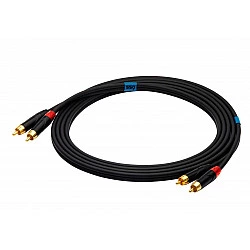SSQ RCARCA3 - Cable 2x RCA - 2x RCA - 3 m, Black