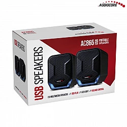 Computer speakers 6W USB AC865B Blue Black