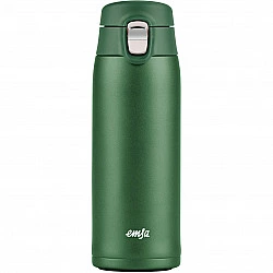 TRAVEL MUG light Thermobecher (dunkelgrün, 0,4 Liter, Flip-Deckel)