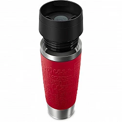 Emsa TRAVEL MUG Classic Grande Thermobecher (dunkelrot/edelstahl, 0,5 Liter)
