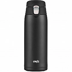 TRAVEL MUG light Thermobecher (schwarz (matt), 0,4 Liter, Flip-Deckel)