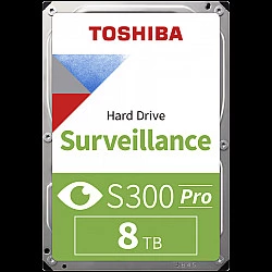 Toshiba S300 Pro Surveillance internal hard drive 8 TB 7200 RPM 512 MB 3.5 Serial ATA III