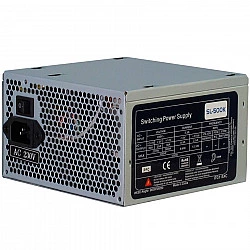 Maitinimo blokas INTER-TECH SL-500K, 500W, 120mm ventiliatorius, bulk