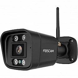 Foscam V8P WLAN Überwachungskamera Schwarz 8MP (3840x2160), Dualband-WLAN, Integrierter Scheinwerfer und Alarmsirene