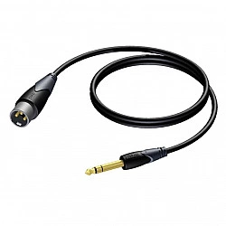 Turime | PROCAB CLA724/3 cable, XLR (M) to 6.3 mm stereo jack (M) (3m) | ITwork sandėlyje!