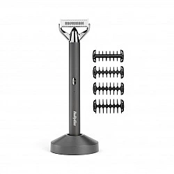 BaByliss Super-X Metal OT996E beard trimmer Battery 5 5 mm Wet & Dry Silver