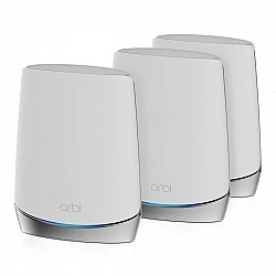 Orbi RBK753 AX4200 WiFi 6 Mesh System, White, Internal, Power, 696 Tri-Band (2.4 GHz / 5 GHz / 5 GHz