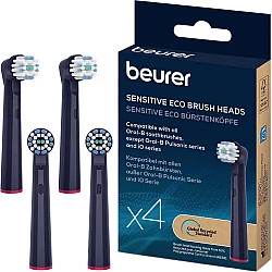 TB Bürstenköpfe Sensitive Eco Green Planet, Aufsteckbürste dunkelblau, 4er Pack
