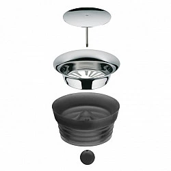 WMF Water decanter 1.5 l black Basic Weinkaraffe 1,5 l Glas (06.1772.6040)