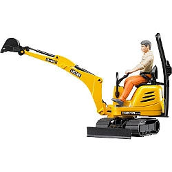 Micro excavator JCB 8010 CTS with figure
