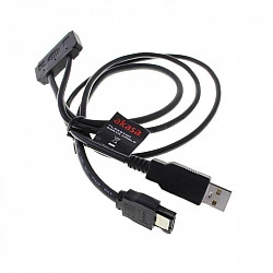 Akasa Flexstor eSATA-Kabel für 6,40cm (2.5) -SATA-HDD und -SSD (AK-CBSA03-80BK)