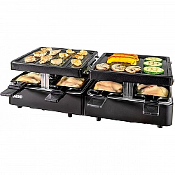 Raclette Extandable schwarz, 1.300 Watt
