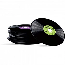 EMTEC Vinyl Look - 10 x CD-R - 700 MB (80 Min) 52x - Blau, Gelb, lila, grün, pink - Slim Jewel Case